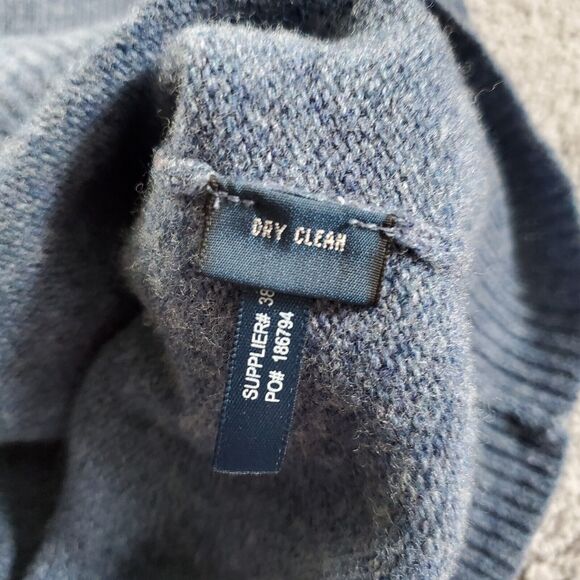 Polo Ralph Lauren sweater Mens Extra Large Blue Wool 100% Lambswool Pony - Picture 9 of 9